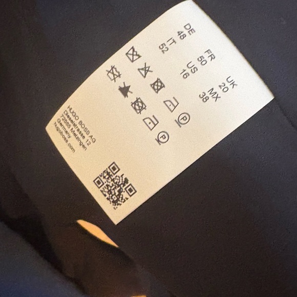 NWT Hugo Boss blue jade Janera cotton blazer US 16 lined, pockets, CLASSY $545 - Picture 8 of 16